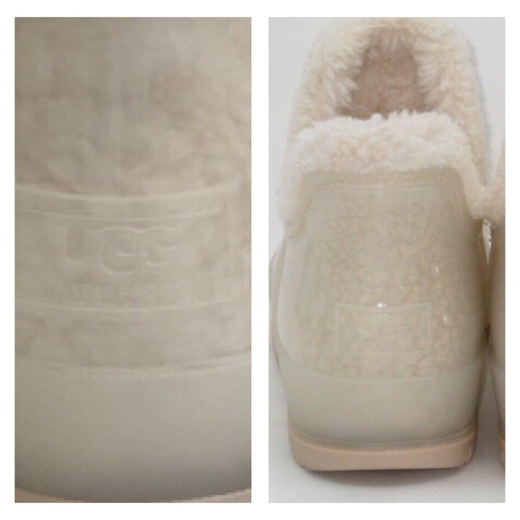 UGG Raincloud Clear Natural Waterproof Rain Boots, Sz 9 - Picture 8 of 9
